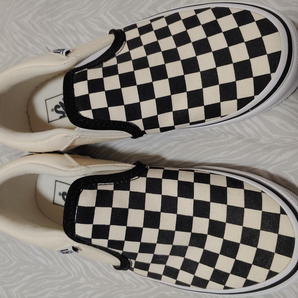 Vans Checker Board slip on youth size 2 shoes - Picture 1 of 7